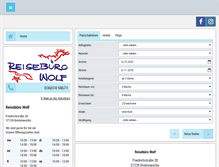 Tablet Screenshot of online-reisebuero-wolf.de